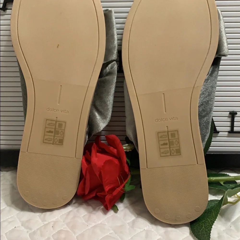 NWT Dolce Vita Golda Knotted Velvet Slipper (Seamoss).Be Summer ready with this. - Picture 6 of 9